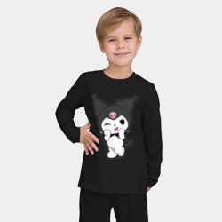 Детская пижама с лонгсливом хлопок Куроми и розовый череп - фото 2