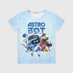 Детская футболка 3D Astro Bot - Game