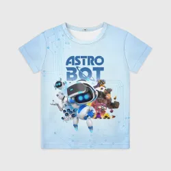 Детская футболка 3D Astro Bot - Game
