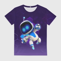 Женская футболка 3D Mascot - Astro Bot
