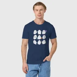 Светящаяся мужская футболка Много милых призраков - фото 2