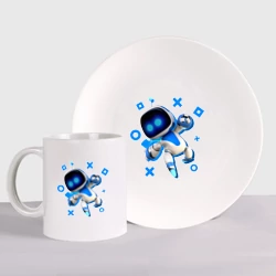 Набор: тарелка + кружка Astro Bot - PlayStation