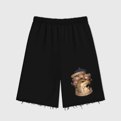 Женские шорты oversize футер хлопок Злобоглазы и Рухи - Сэр Троглодит