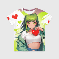 Детская футболка 3D Аниме сердечки