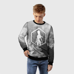 Детский свитшот 3D Tomb Raider - grey gradient - фото 2