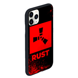 Чехол для iPhone 11 Pro Max матовый Rust - red gradient - фото 2