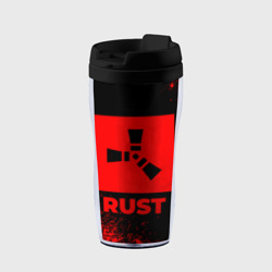 Термокружка-непроливайка Rust - red gradient