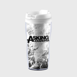 Термокружка-непроливайка Asking Alexandria white graphite