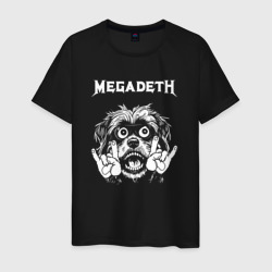 Мужская футболка хлопок Megadeth rock dog