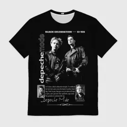 Мужская футболка 3D Depeche Mode Black Celebration 1986