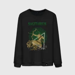 Мужской свитшот хлопок Стрелец Sagitarius винтаж