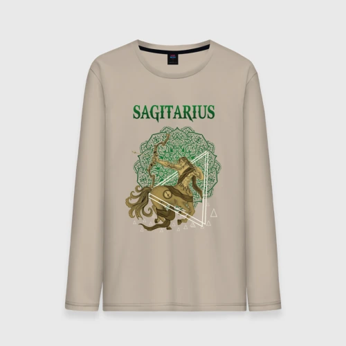 Мужской лонгслив хлопок Стрелец Sagitarius винтаж