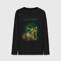 Мужской лонгслив хлопок Стрелец Sagitarius винтаж