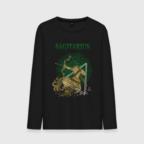 Мужской лонгслив хлопок Стрелец Sagitarius винтаж