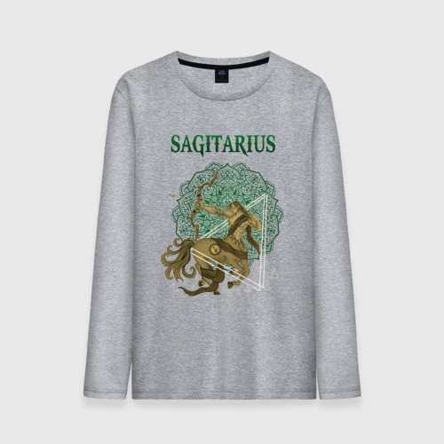 Мужской лонгслив хлопок Стрелец Sagitarius винтаж