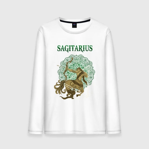 Мужской лонгслив хлопок Стрелец Sagitarius винтаж