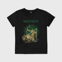 Детская футболка хлопок Стрелец Sagitarius винтаж