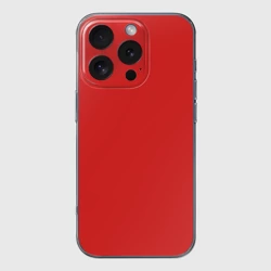 Чехол для iPhone 16 Pro силиконовый с защитой камеры Эмоция гнева - красный