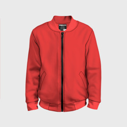 Детский бомбер 3D Эмоция гнева - красный