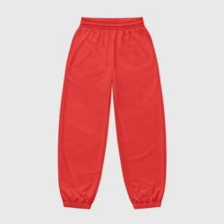 Женские джоггеры оверсайз 3D Эмоция гнева - красный