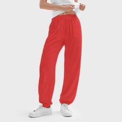 Женские джоггеры оверсайз 3D Эмоция гнева - красный - фото 2