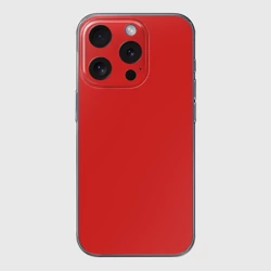 Чехол для iPhone 15 Pro Max силиконовый с защитой камеры Эмоция гнева - красный