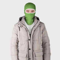 Балаклава 3D Эмоция брезгливости - зелёный - фото 2