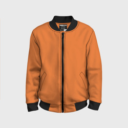 Детский бомбер 3D Эмоция тревожность - оранжевый