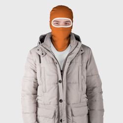 Балаклава 3D Эмоция тревожность - оранжевый - фото 2