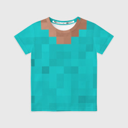 Детская футболка 3D Стив Minecraft верх