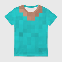 Женская футболка 3D Стив Minecraft верх