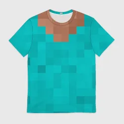 Мужская футболка 3D Стив Minecraft верх