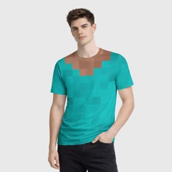 Мужская футболка 3D Стив Minecraft верх - фото 2