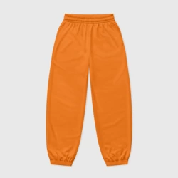 Женские джоггеры оверсайз 3D Тыква низ оранжевый