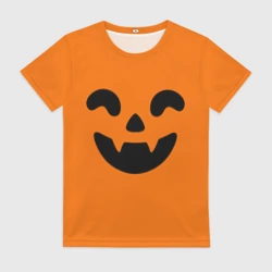Женская футболка 3D Весёлая тыква верх