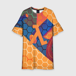 Детское платье 3D Half life hexagon steel