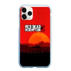 Чехол для iPhone 11 Pro Max матовый Red Dead Redemption game