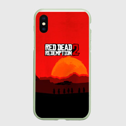 Чехол для iPhone XS Max матовый Red Dead Redemption game