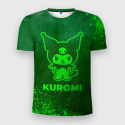Мужская футболка 3D Slim Kuromi - green gradient