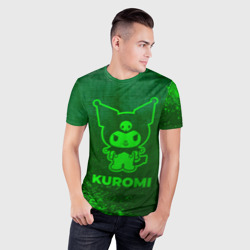 Мужская футболка 3D Slim Kuromi - green gradient - фото 2
