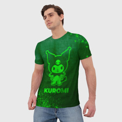 Мужская футболка 3D Kuromi - green gradient - фото 2