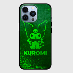 Чехол для iPhone 13 Pro Kuromi - green gradient