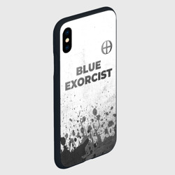 Чехол для iPhone XS Max матовый Blue Exorcist - white gradient посередине - фото 2
