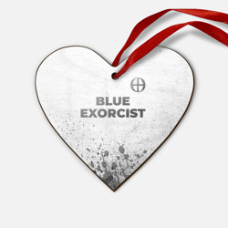 Деревянная игрушка Сердце Blue Exorcist - white gradient посередине