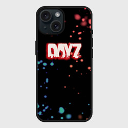 Чехол силиконовый для Apple iPhone 15 матовый Dayz краски боке