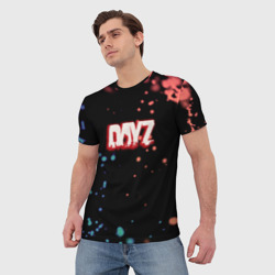 Мужская футболка 3D Dayz краски боке - фото 2