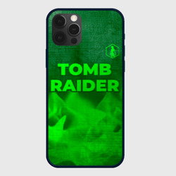 Чехол для iPhone 12 Pro Max Tomb Raider - green gradient посередине