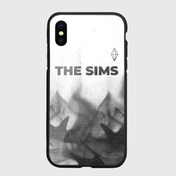 Чехол для iPhone XS Max матовый The Sims - white gradient посередине
