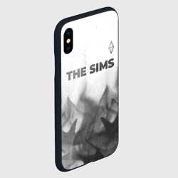 Чехол для iPhone XS Max матовый The Sims - white gradient посередине - фото 2