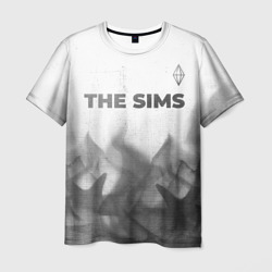 Мужская футболка 3D The Sims - white gradient посередине